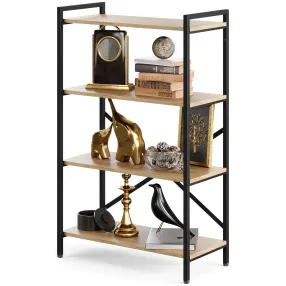 стеллаж gutta 1110х690х340 (4 полки) каркас чёрный, настил эвок