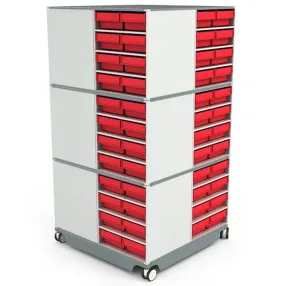 кассетница поворотная кп-01 (красные ящики)