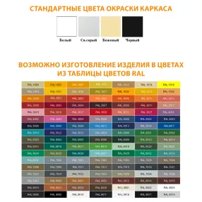 стеллаж-стойка металлический передвижной сп (каркас белый)